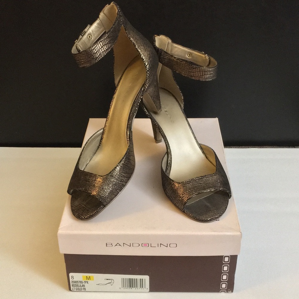 Bandolino Gold Heel Sandal